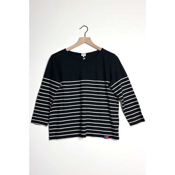 KULE Striped 3/4 Sleeve T-Shirt NEW - Picture 1 of 6